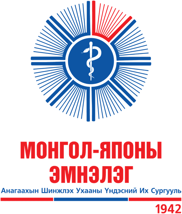 Mongolian Japanese Teaching Hospital, MNUMS logo